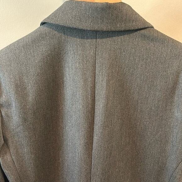 Express Studio Stretch size 14 Charcoal Gray One Button Blazer Jacket NWOT - Picture 11 of 13
